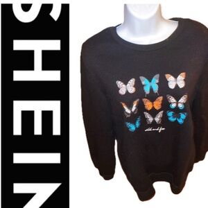SHEIN Butterfly Sweatshirt 🦋